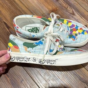 Vans Savw our Planet World Map Sneakers